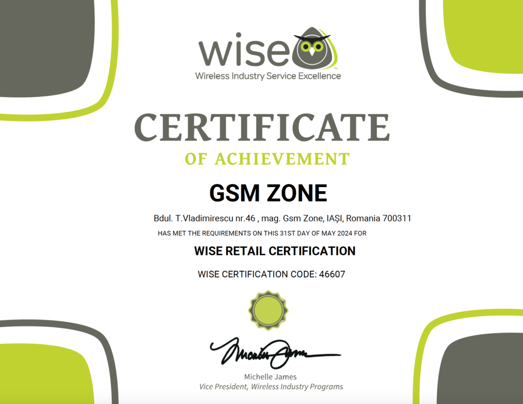 certificat wise - gsm zone